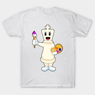 Chess piece King Painter Paint brush T-Shirt